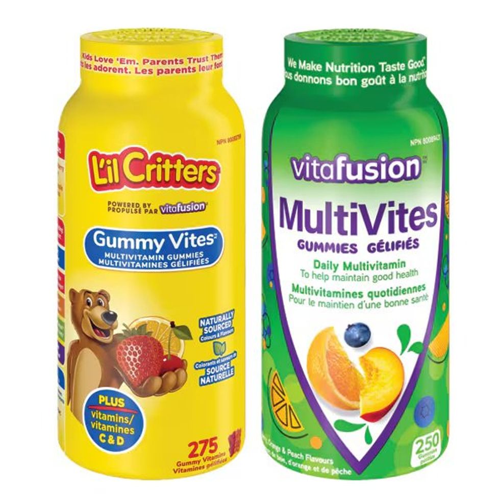 Vitafusion MultiVites adult vitamins & L'il Critters kids' vitamins