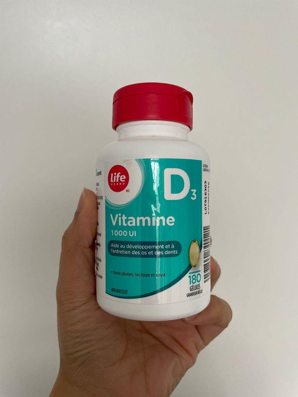 Vitamin D tablets.
