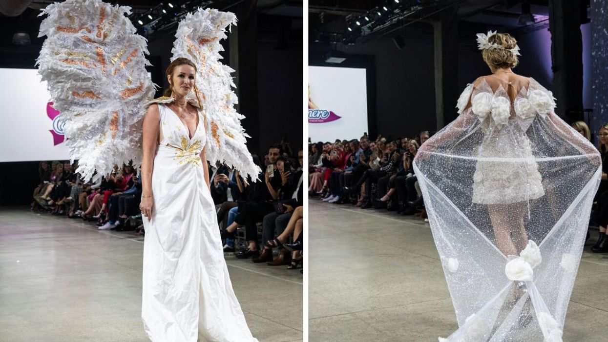 Voici les robes faites de papier hygiénique qui m’ont le plus « flabergastée » lors du défilé Cashmere