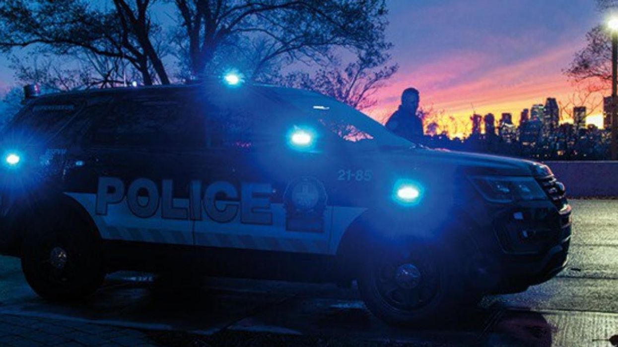 Voiture de police à Montréal.