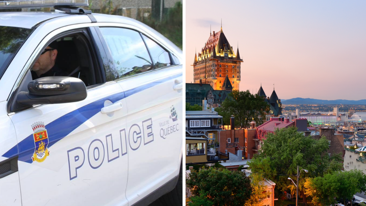 Voiture du SPVQ. Droite : Ville de Québec.
