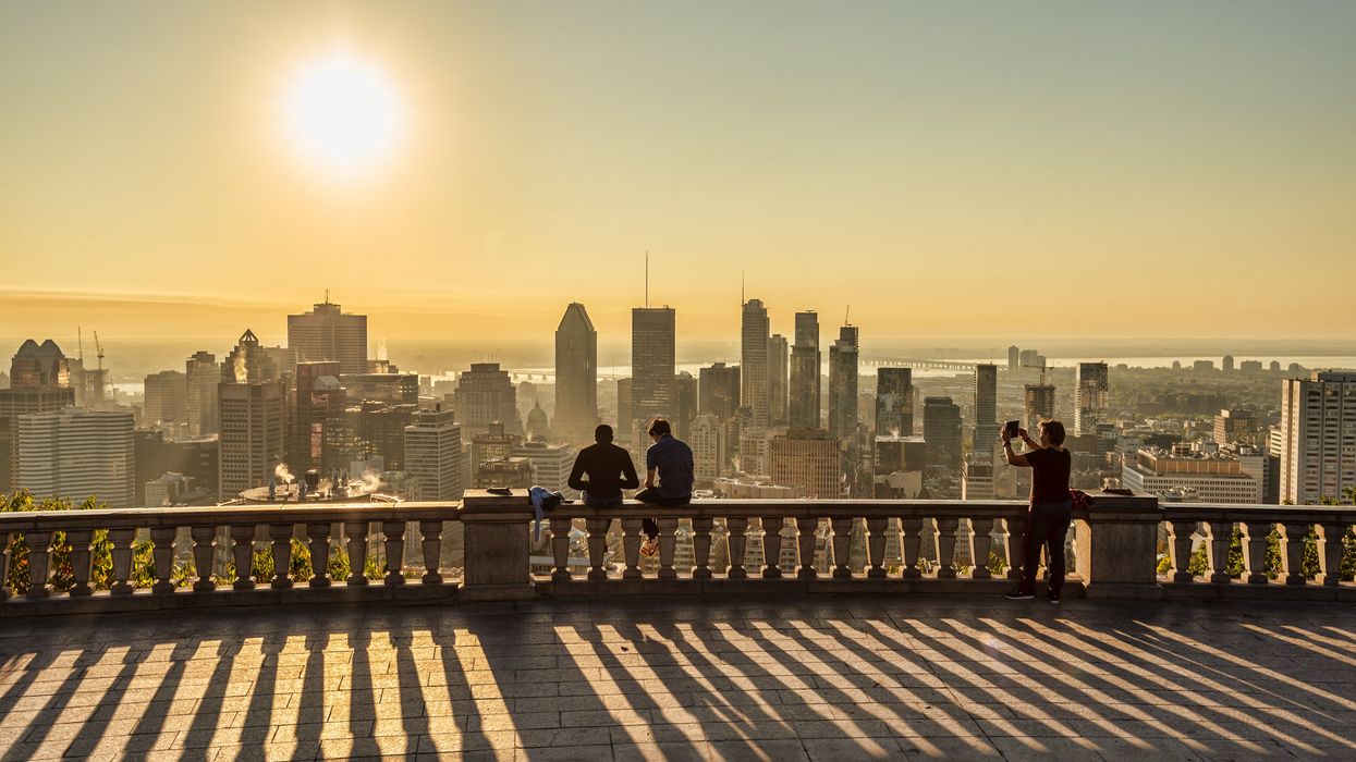 Vue de Montréal à partir du belvédère du mont Royal.