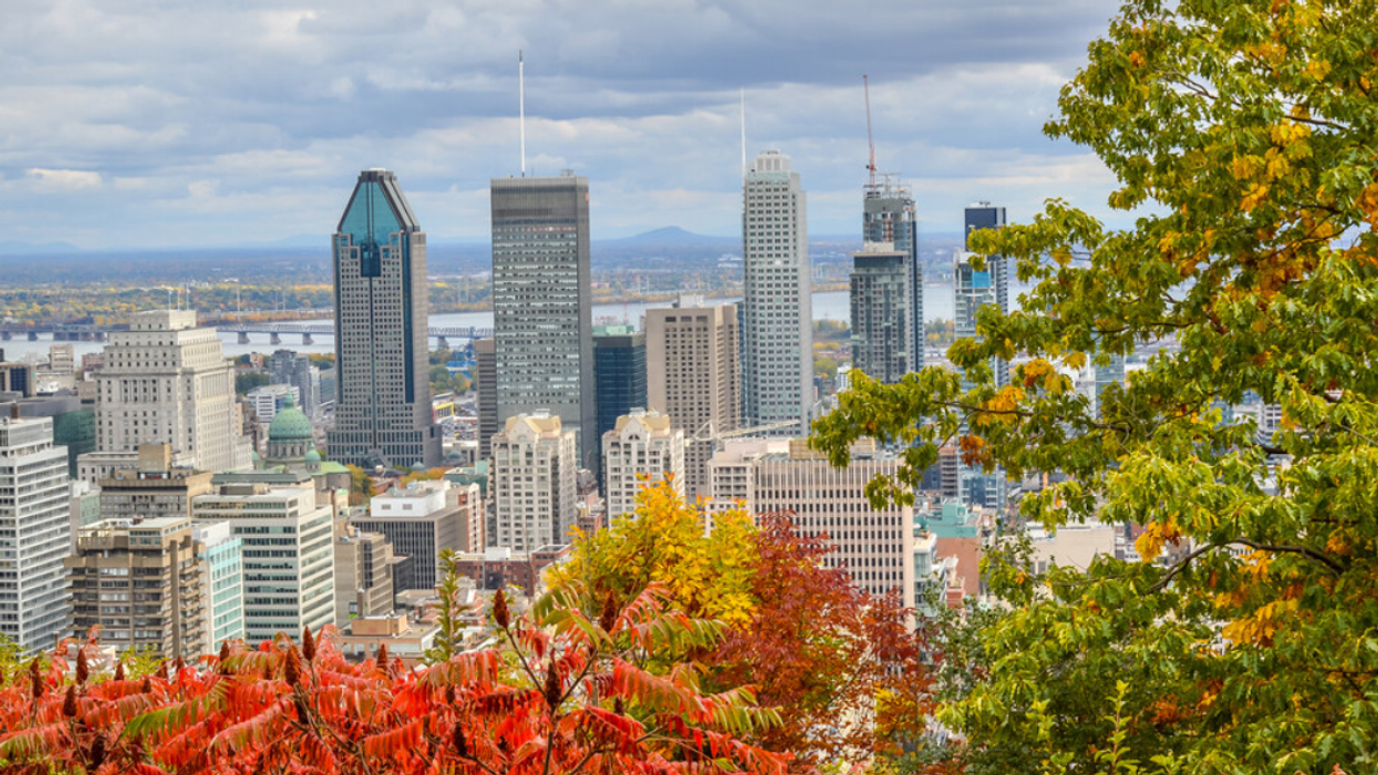Vue de Montréal pendant l'automne.