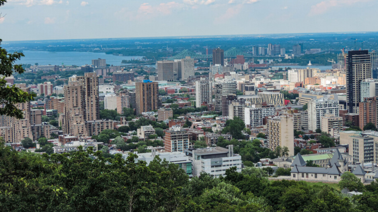 Vue du haut de Montréal.