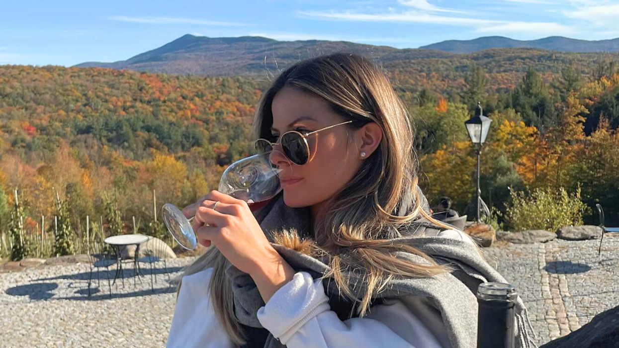 Vue panoramique du vignoble en Estrie le Château Ste-Agnès.