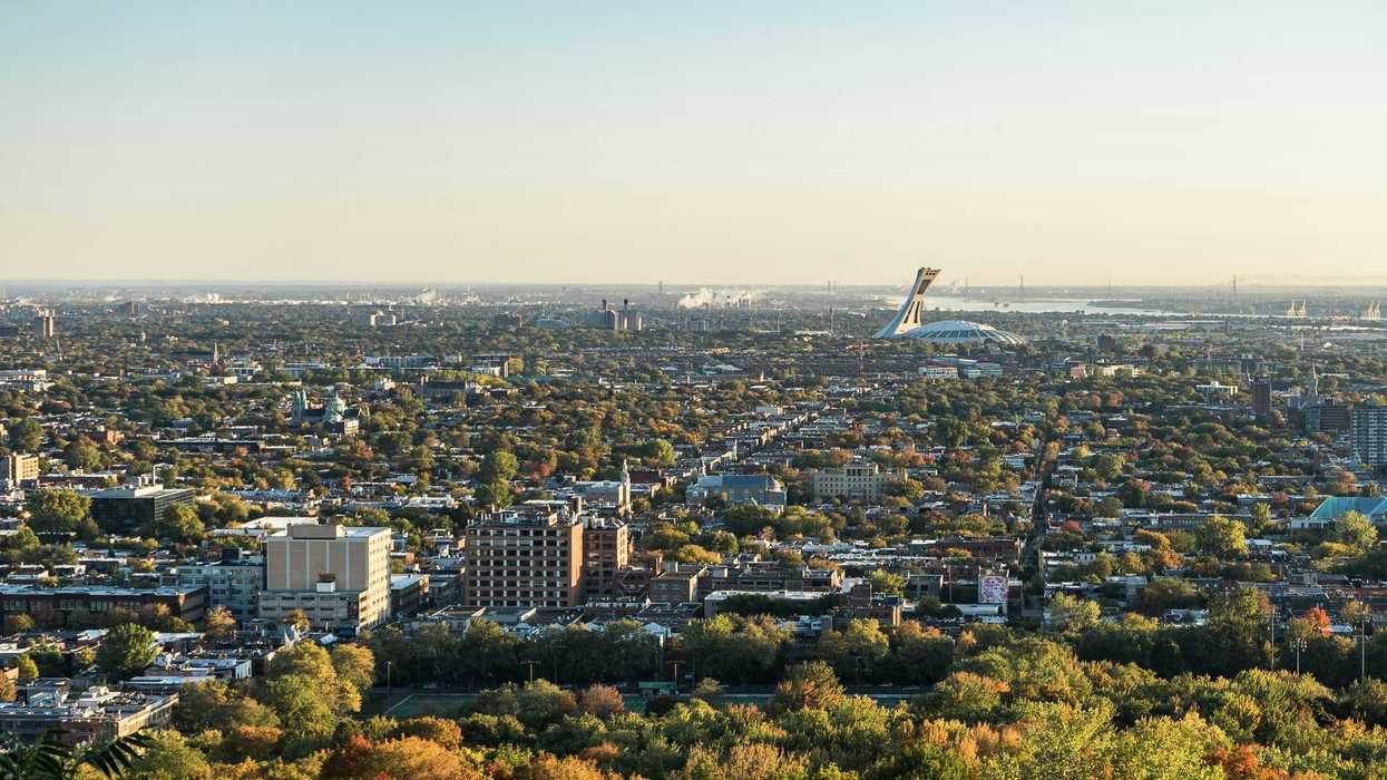 Vue sur l'Est de Montréal.