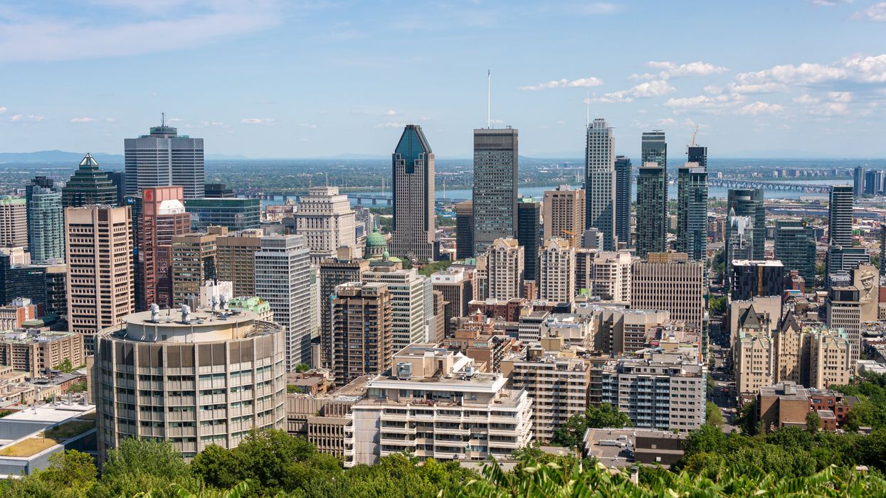 Vue sur le centre-ville de Montréal