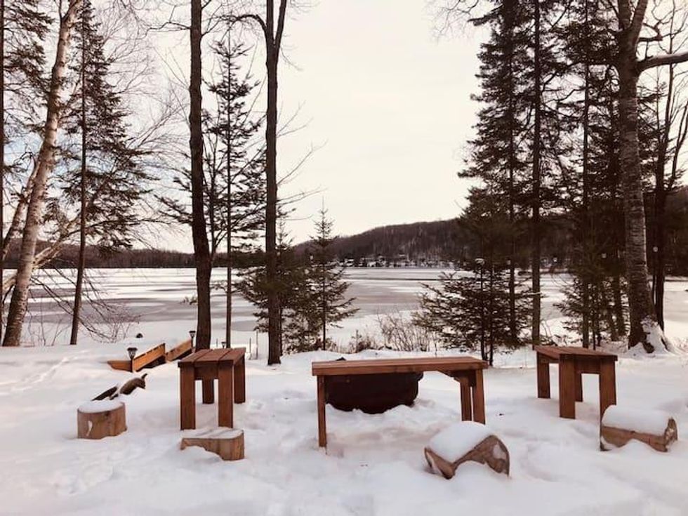 Vue sur le lac Saguay.