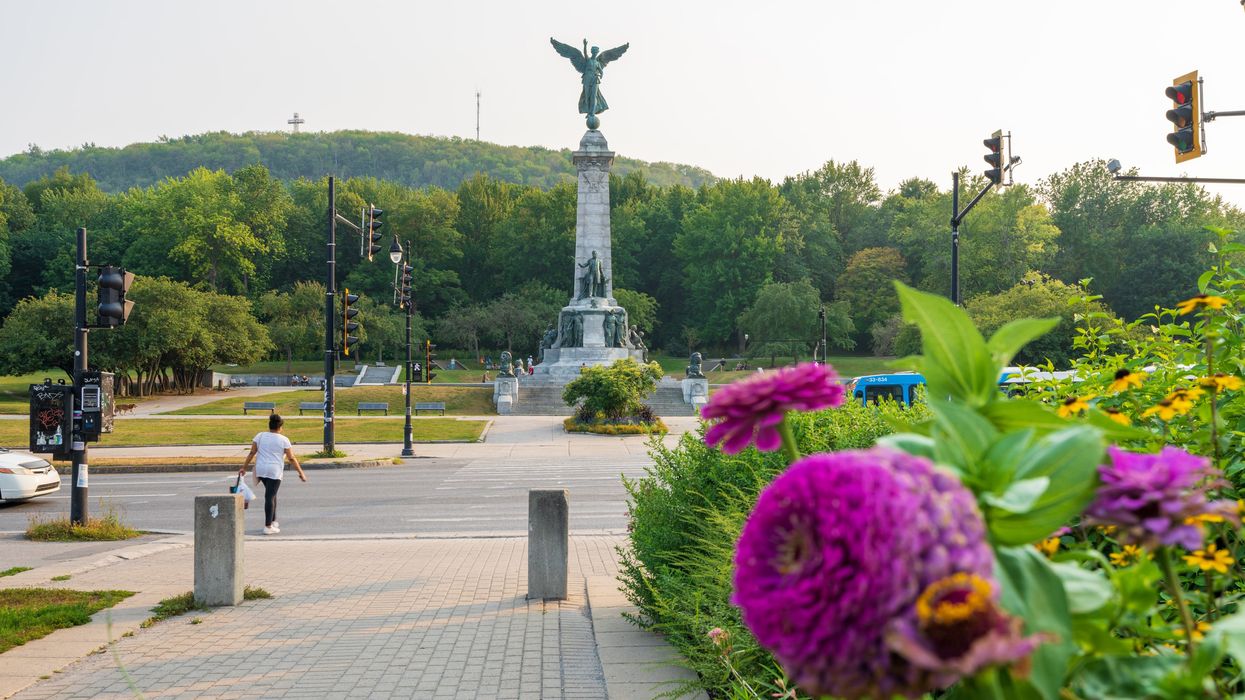 Vue sur le mont Royal, à Montréal.