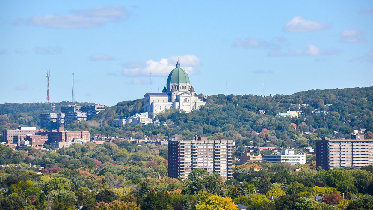 Vue sur le mont Royal, à Montréal.
