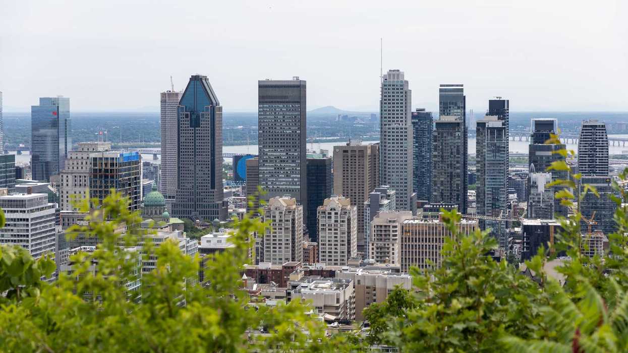 Vue sur Montréal à partir du mont Royal.