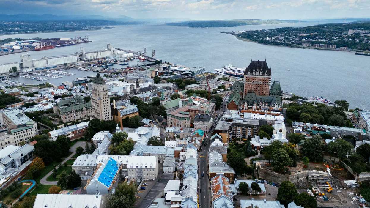 Vue sur Québec.