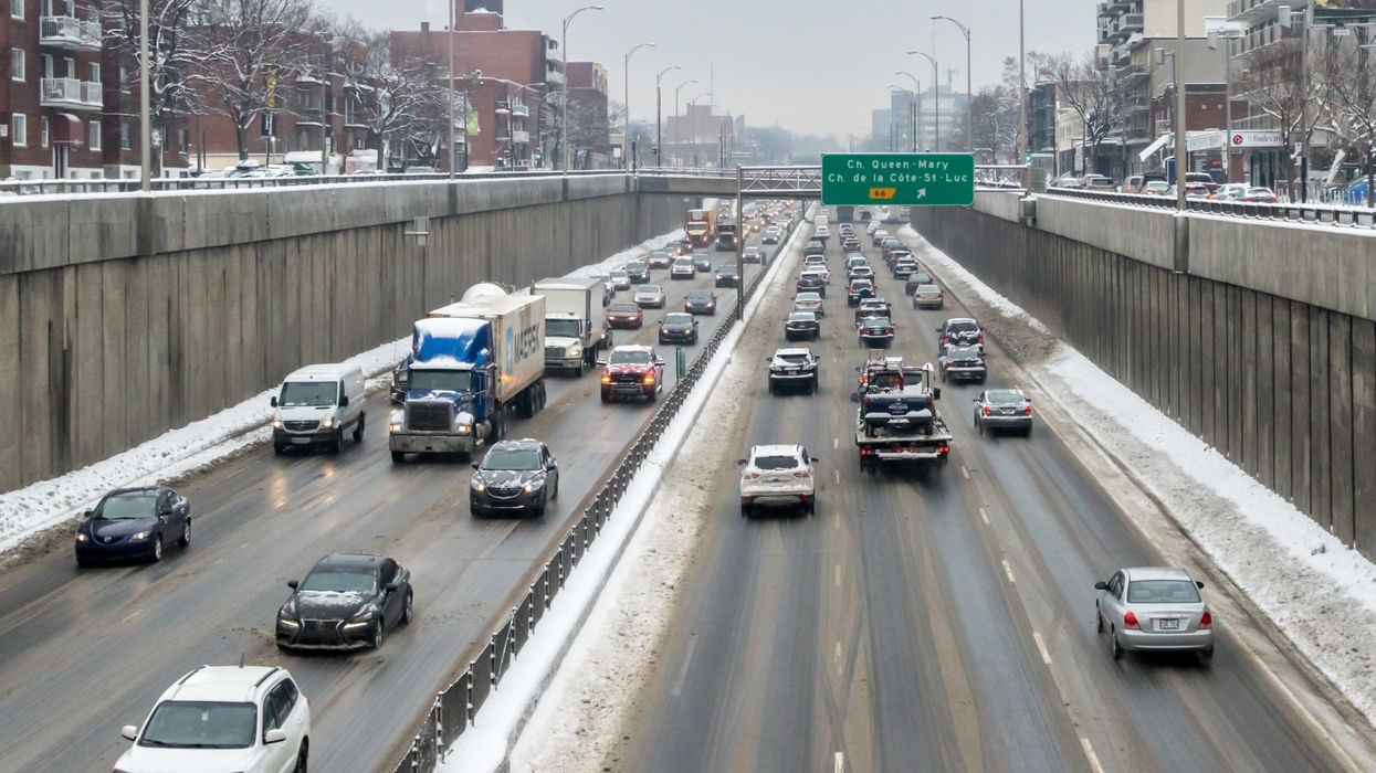 Vue sur une autoroute de Montréal