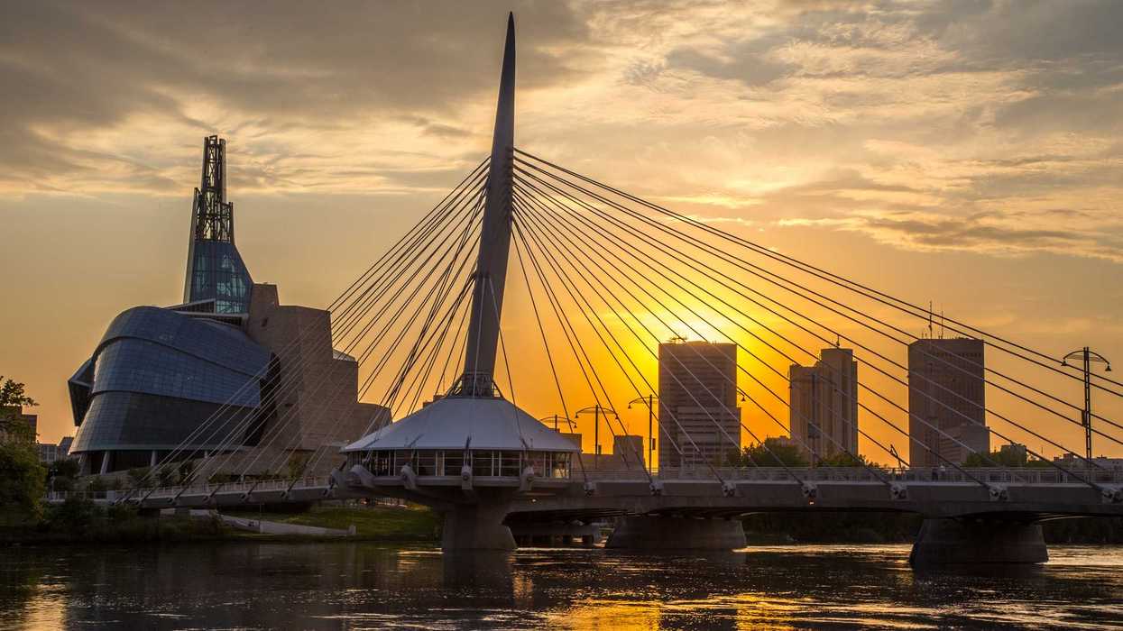 Vue sur Winnipeg, au Manitoba.