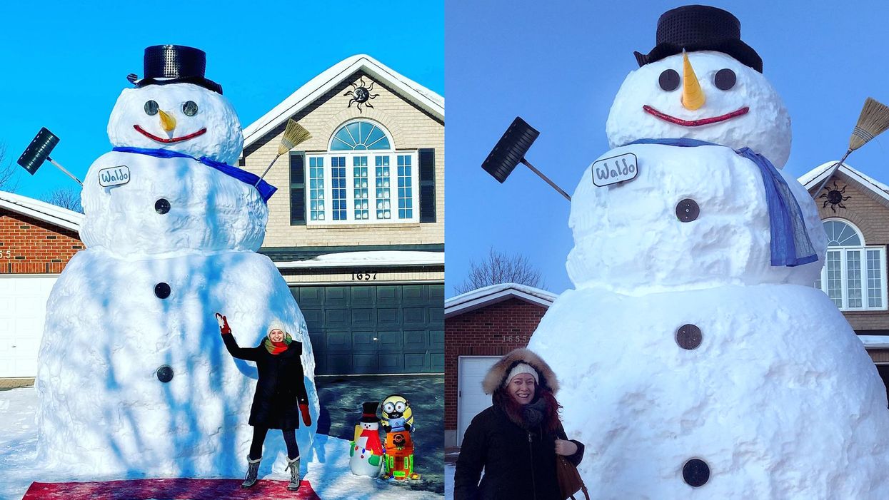 Waldo The Snowman Is A Free Winter Attraction Hidden In This Ottawa Neighbourhood