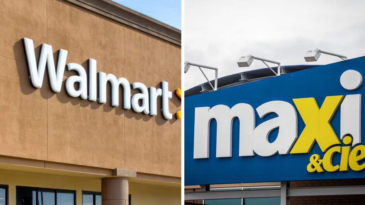 Walmart. Droite : Maxi.