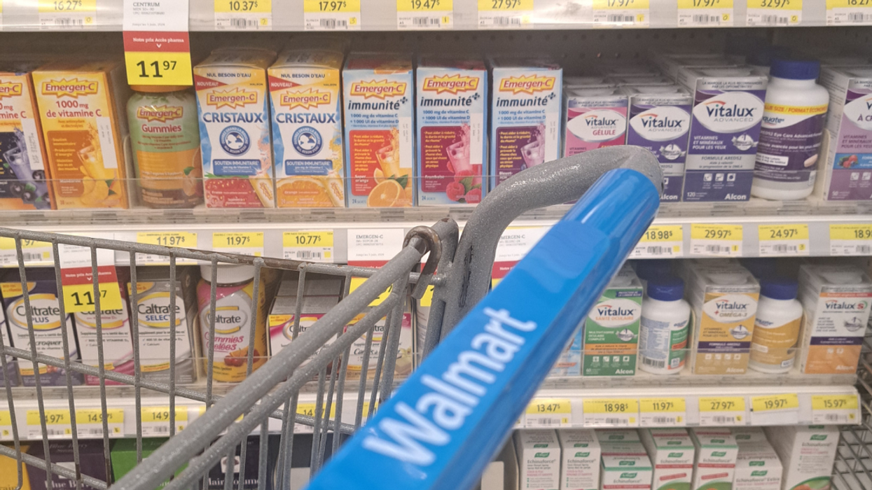 Walmart pharmacy aisle.