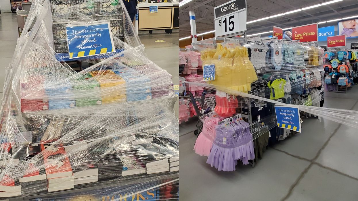 Walmarts In Ontario Is A Maze Of Plastic Wrap & Caution Tape (PHOTOS)