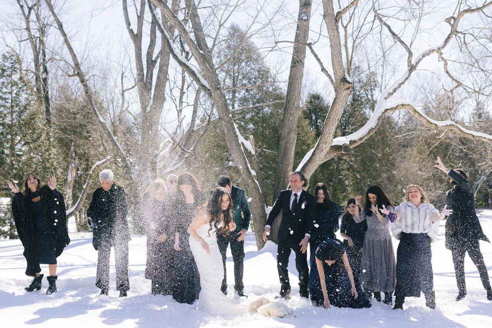 Wedding photos of Tamar Silverbrook and Adam Taylor on February 20, 2022.