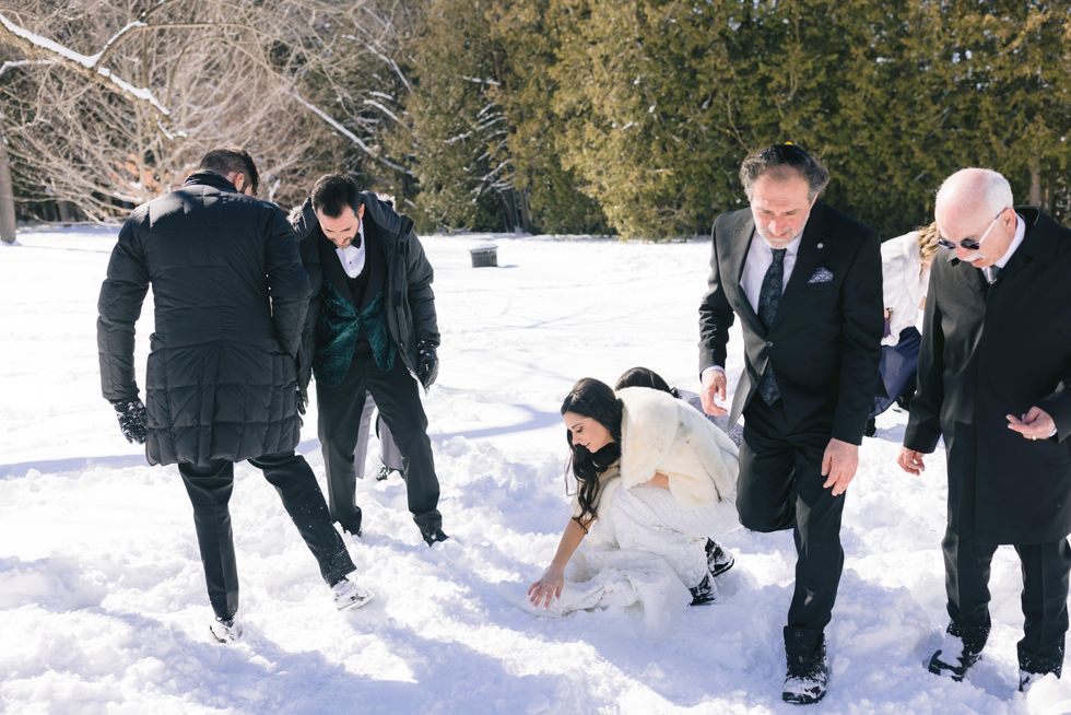 Wedding photos of Tamar Silverbrook and Adam Taylor on February 20, 2022.