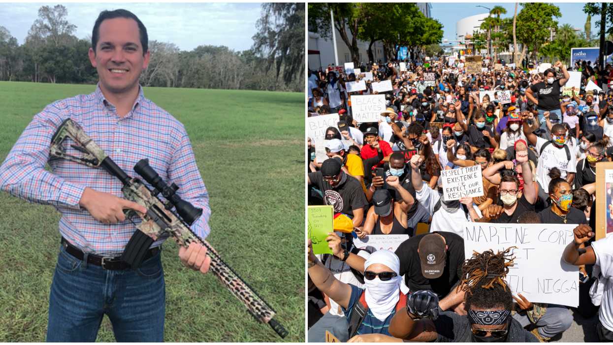 Weekend Protests in Florida Were Met With An AR-15 'Warning' From A State Official
