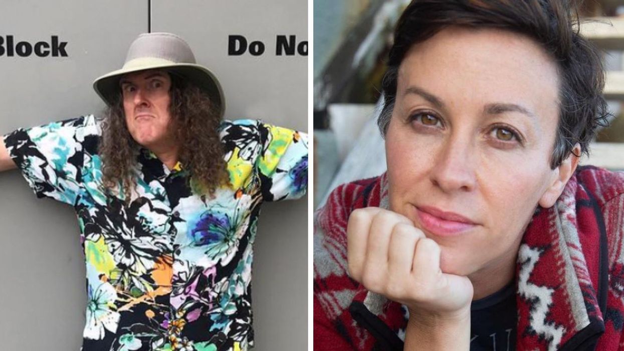 Weird Al. Right: Alanis Morissette.