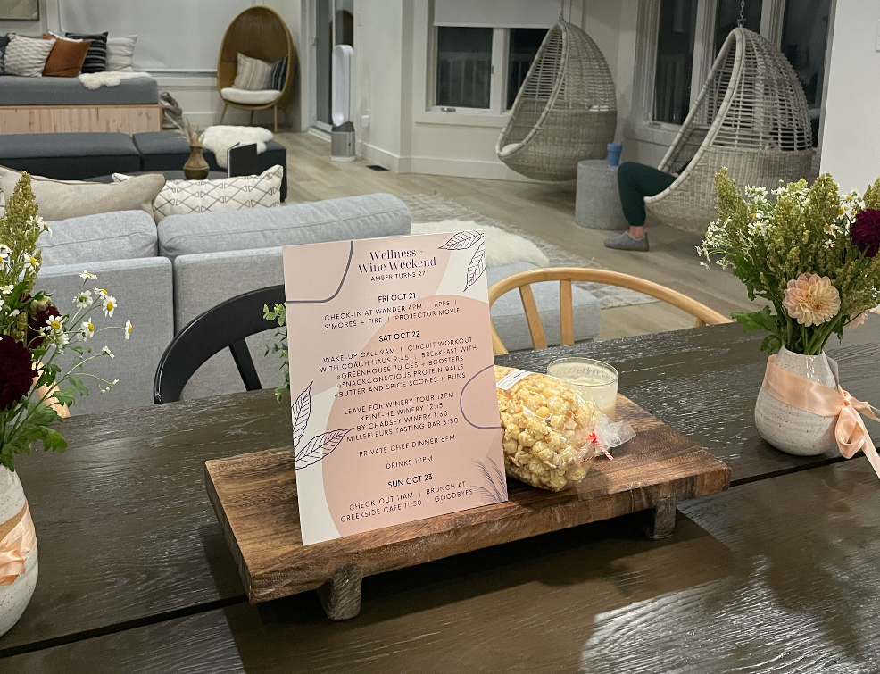 Wellness + Wine Weekend, Amber Turns 27