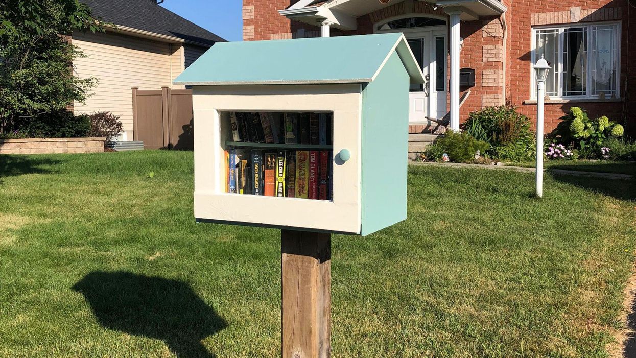Wendy Chaytor's little library.