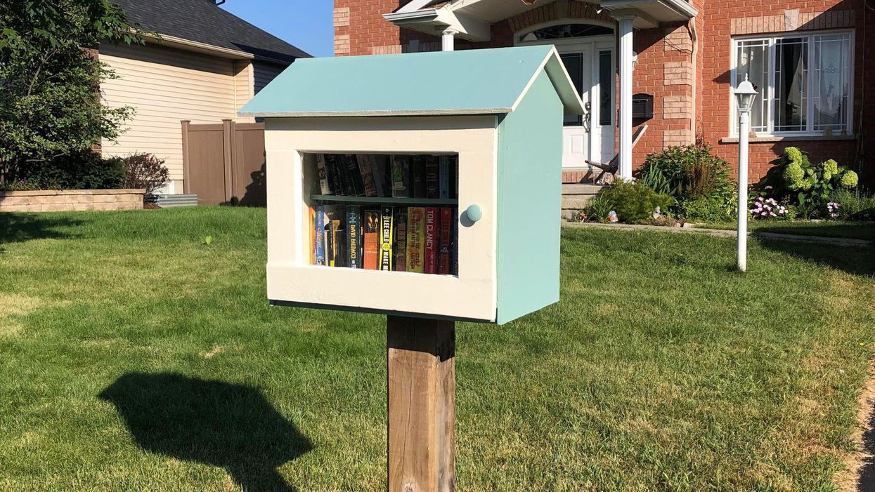 Wendy Chaytor's little library.