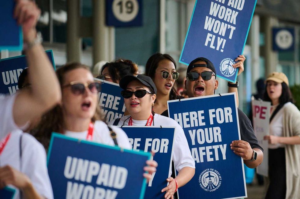 WestJet flight attendants go on strike
