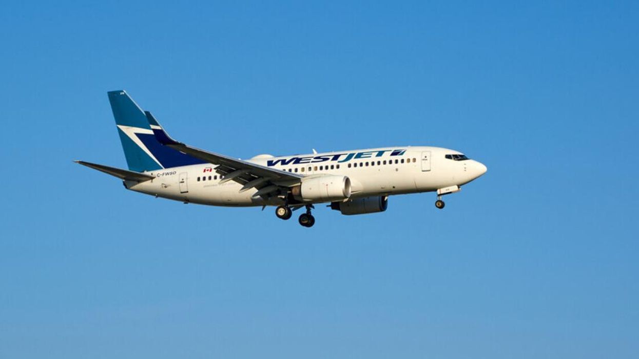 WestJet plane.