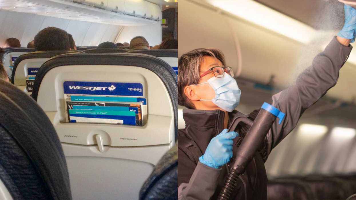 WestJet Revealed How Many Hours They've Spent Cleaning Planes Since COVID-19 & It's Wild