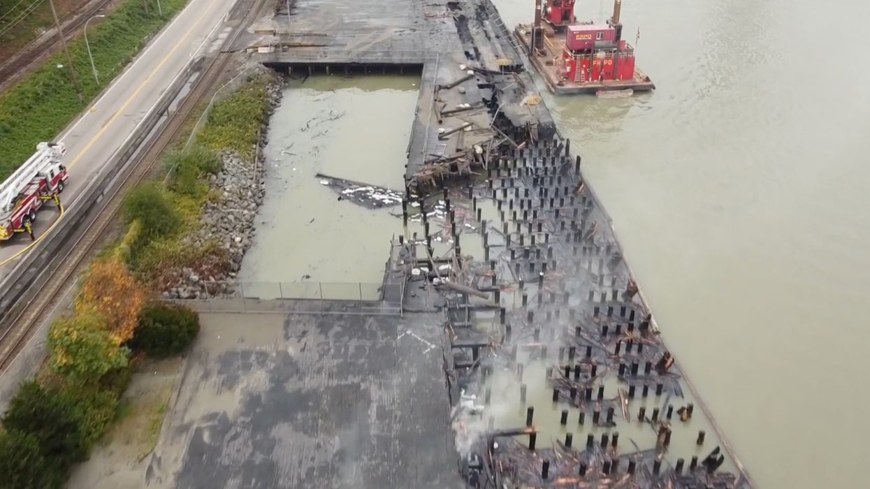 Westminster Pier After The Fire Looks Completely Unrecognizable In A Haunting Video