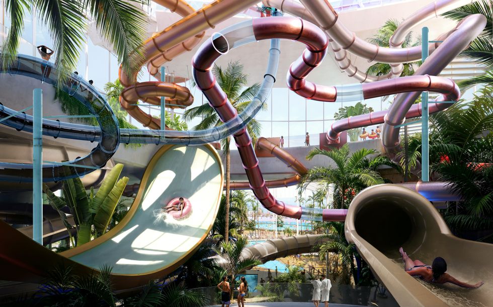 What the waterpark will look like at Therme.