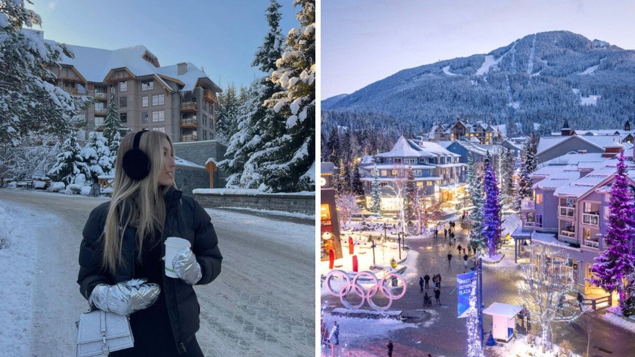 Whistler, B.C. Right: Whistler.
