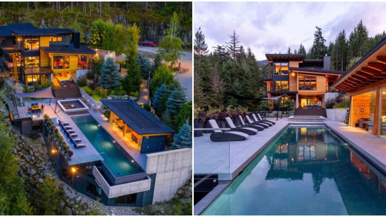 Whistler Mansion's Surreal Cliff-Edge Pool Is Made For Epic Summer Parties