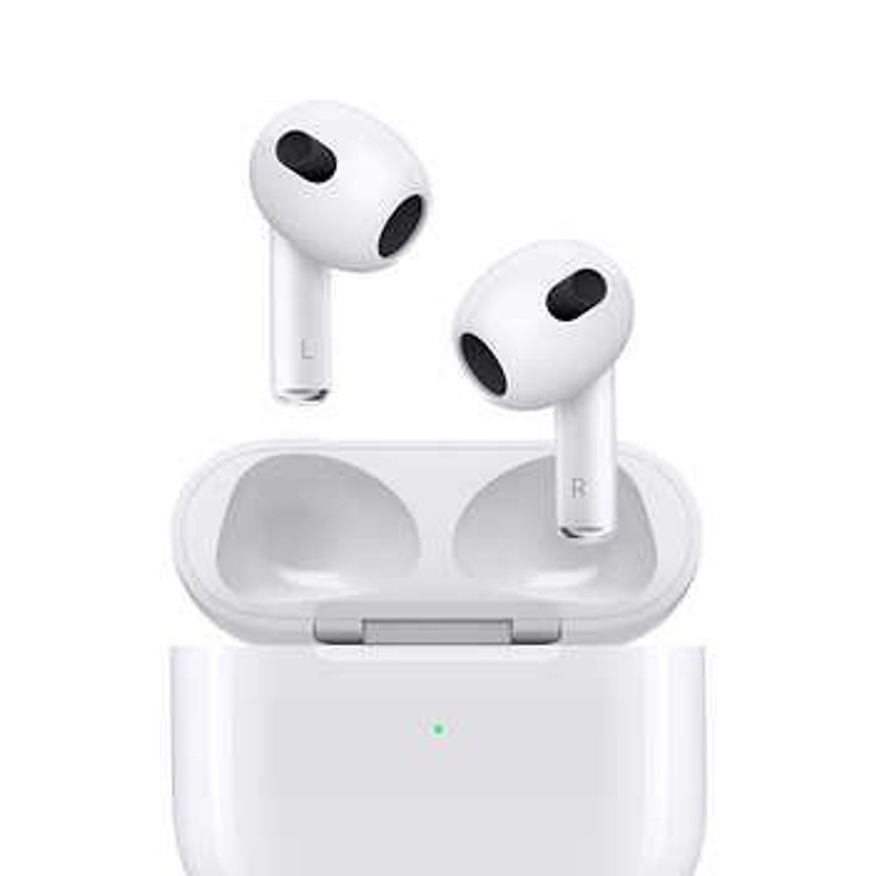 white apple airpods 3rd generation with charging case