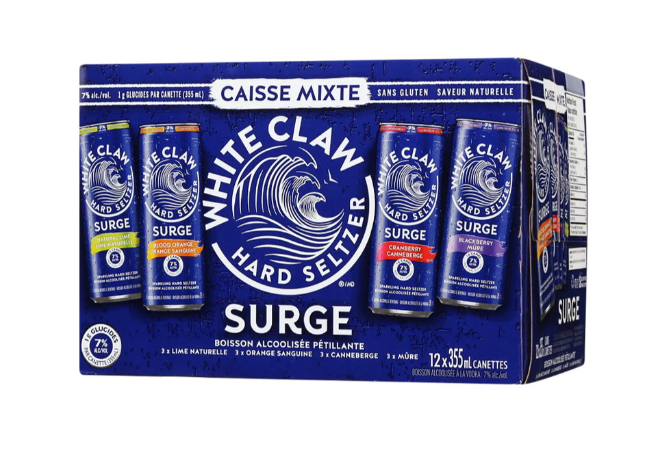 White Claw Surge caisse mixte.