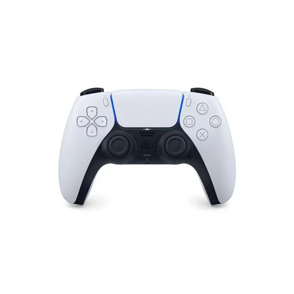 white playstation5 dualsense wireless controller