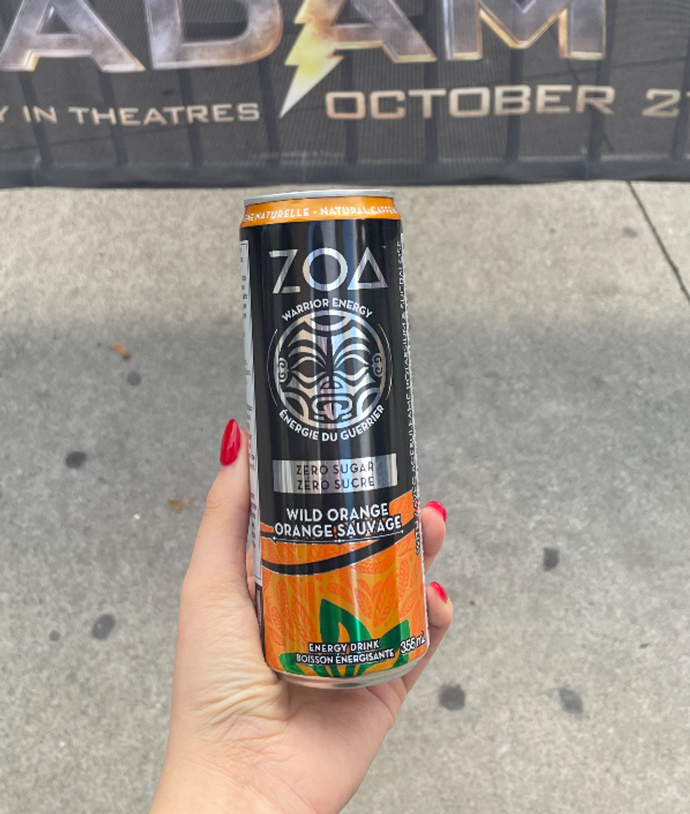 Wild Orange ZOA Energy Drink.