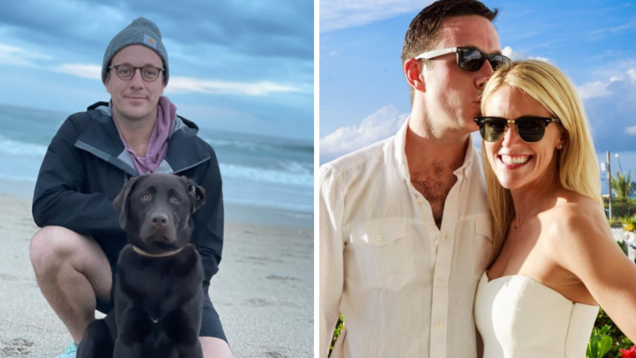 William Friend. Right: Bevin Prince and William Friend.