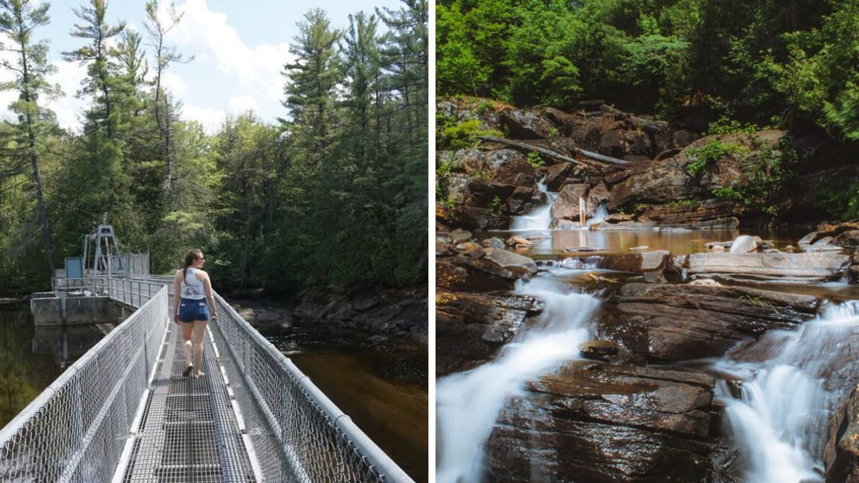 Wilson's Falls in Bracebridge, Ontario.