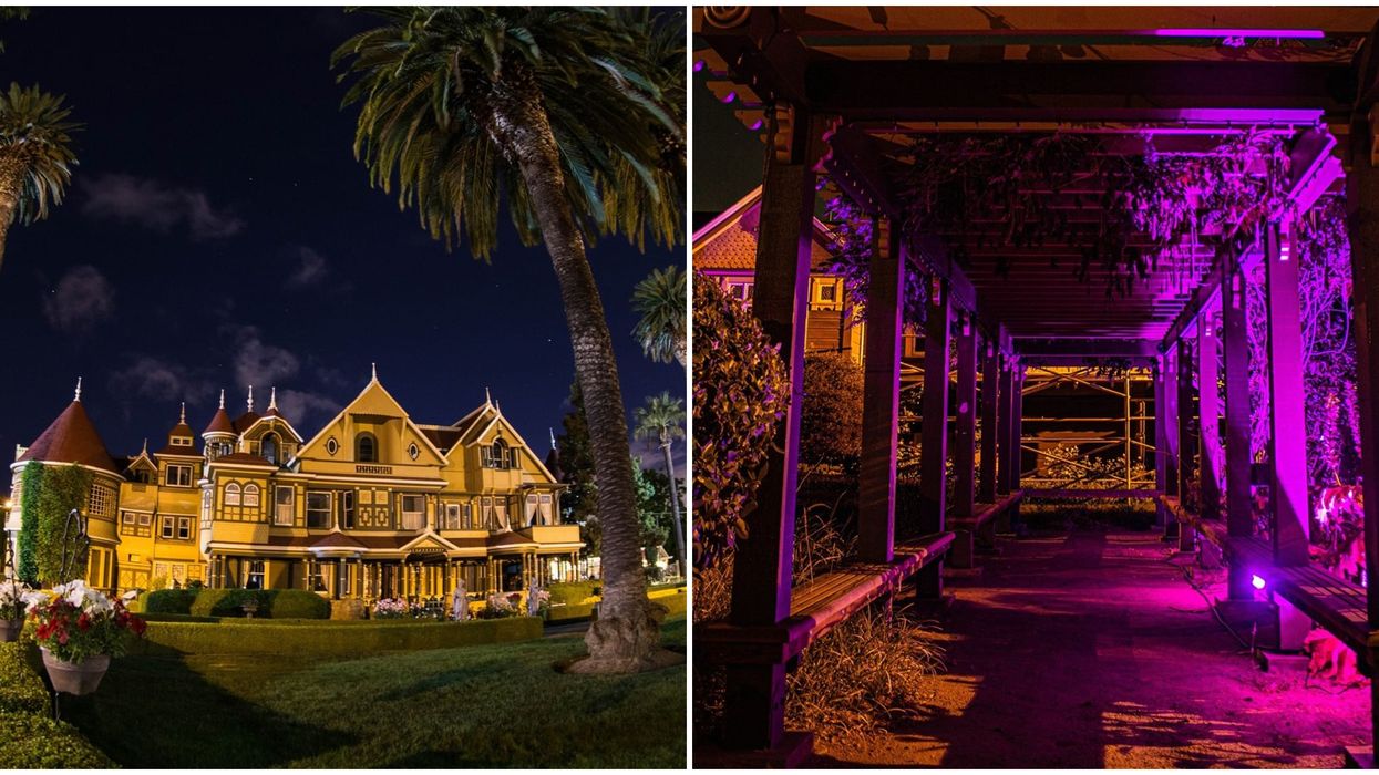 Winchester Mystery House In California Has Haunted Night Tours In The Garden