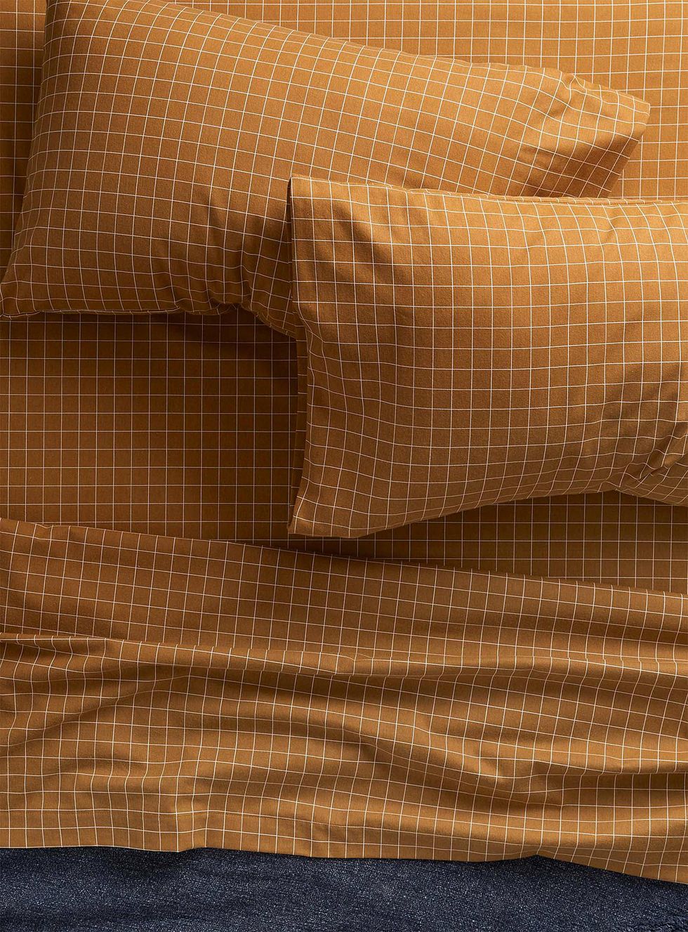 Windowpane Check Flannel Sheet