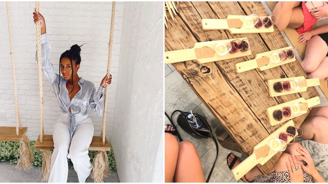 Wine Girl In Old Town Scottsdale Is A Tropical Dream With Indoor Swings