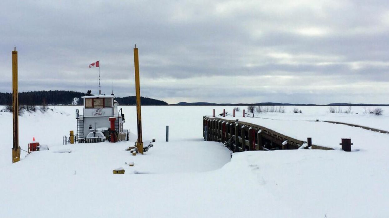 Winter weather in Fort Chipewyan.