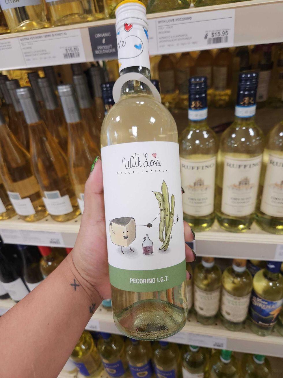 With Love Pecorino at the LCBO.