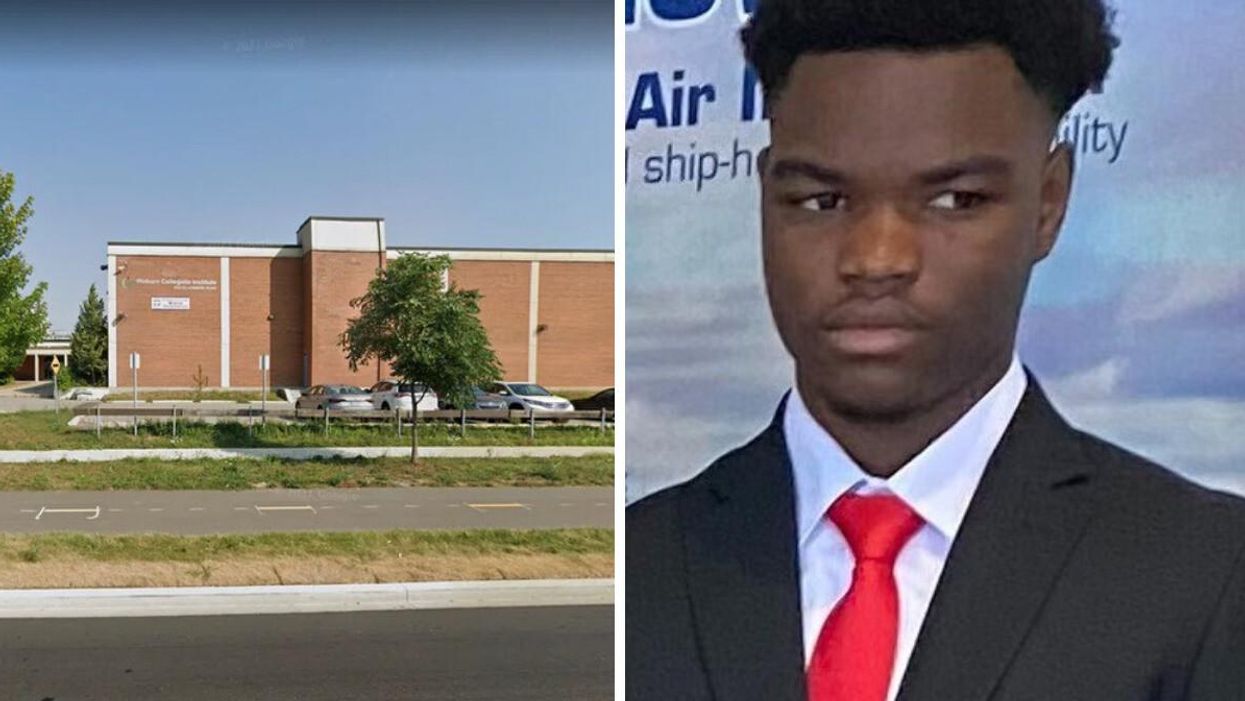 Woburn Collegiate Institute in Scarborough. Right: Jefferson Peter Shardeley Guerrier.
