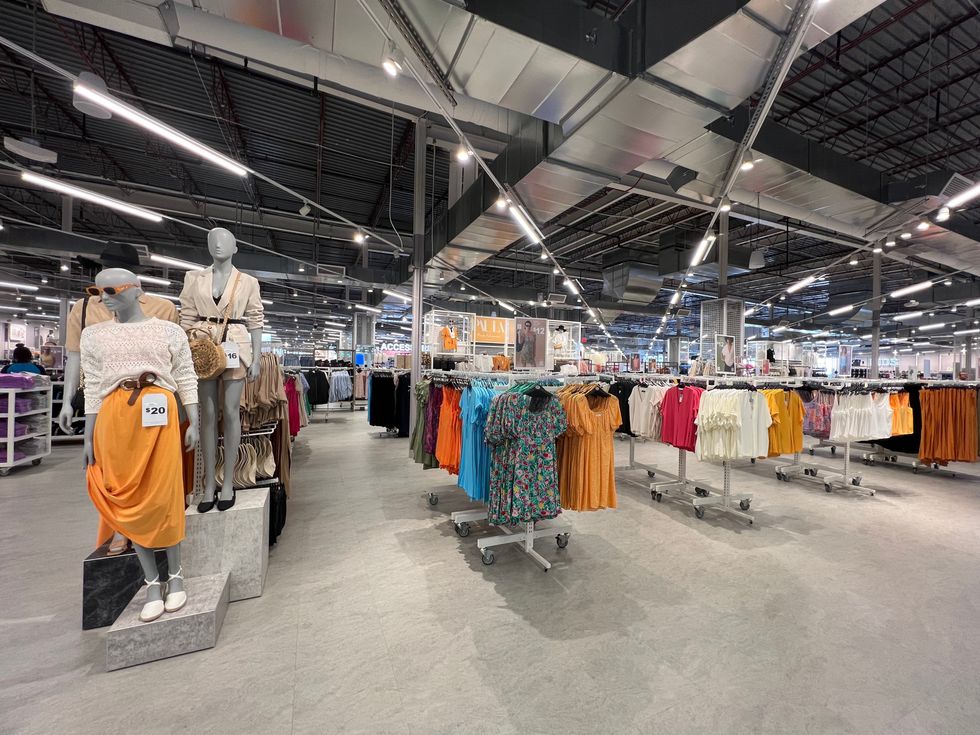 Womens section of Primark.