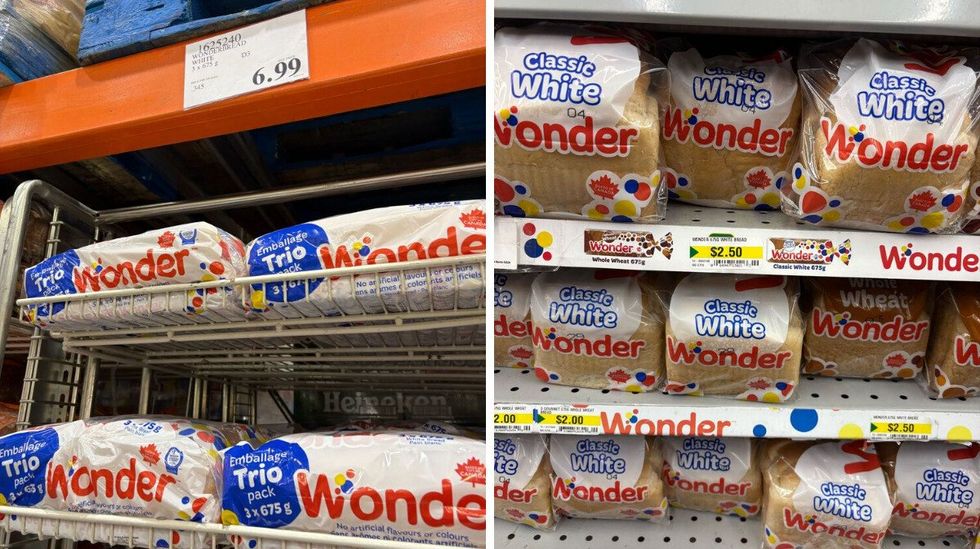 wonder bread at costco and dollarama